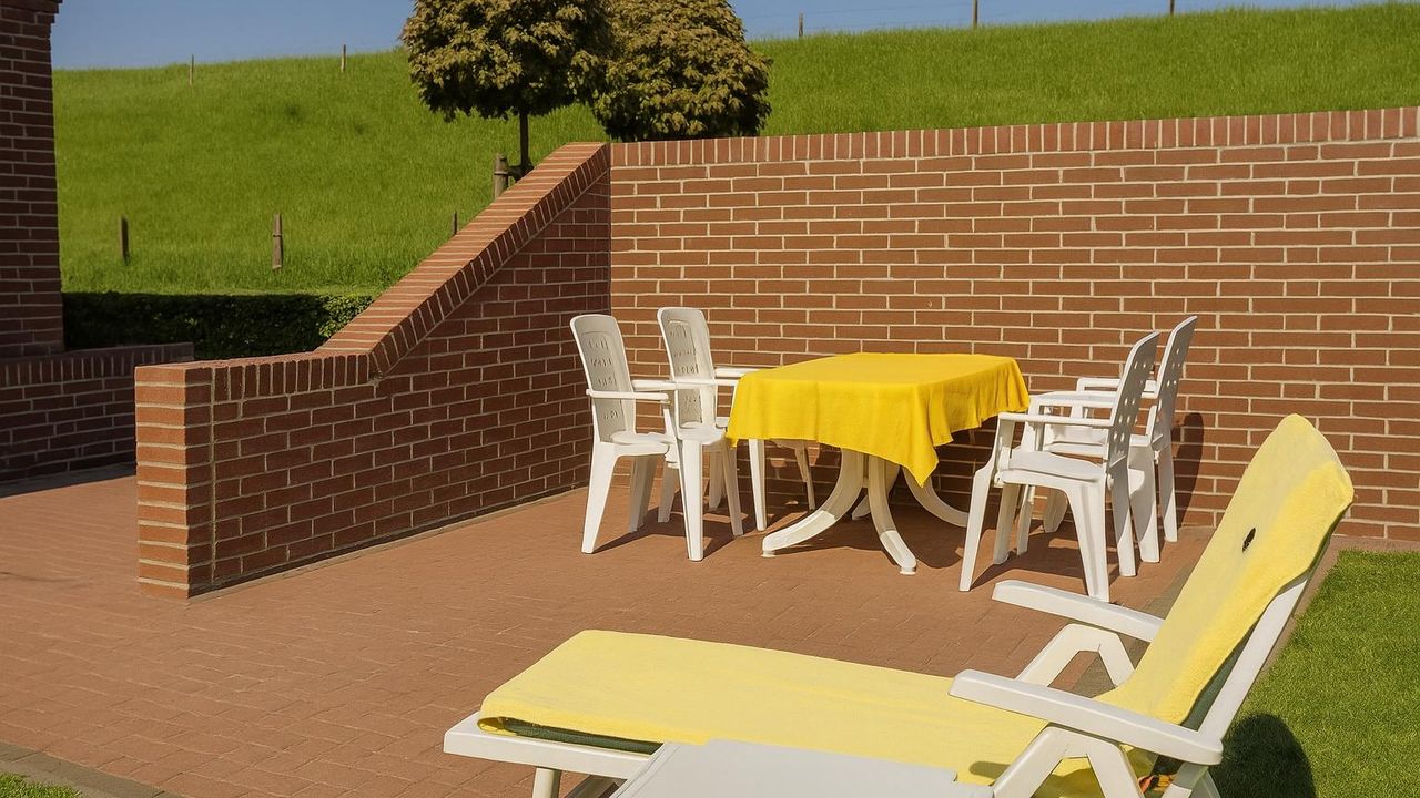 Terrasse der Obergeschoss-Wohnung Terrasse der Obergeschoss-Wohnung